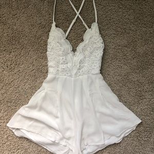 Lulus White Romper Small